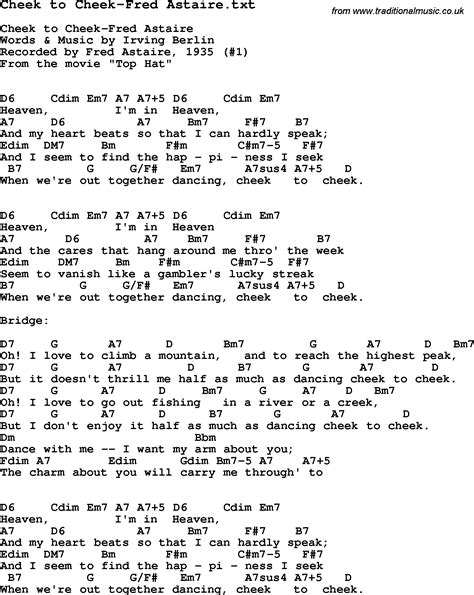 cheek to cheek lyrics|dancing cheek to cheek lyrics.